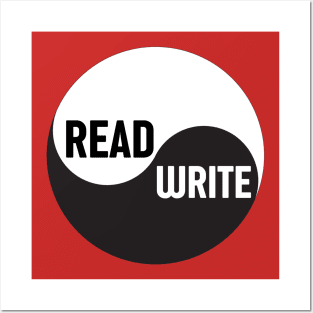 READ / WRITE - a statement for writers and readers of all shapes and sizes Posters and Art